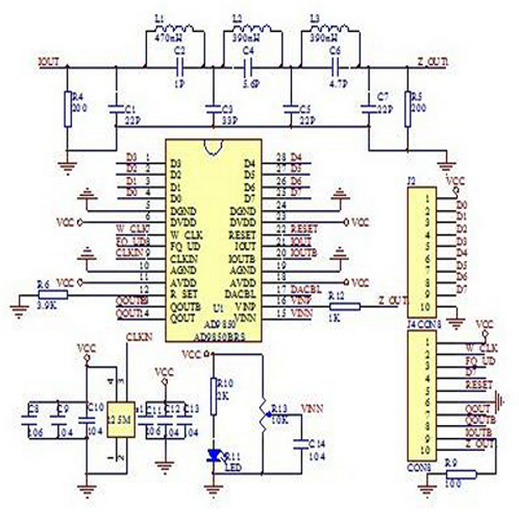 AD9850 module schematic